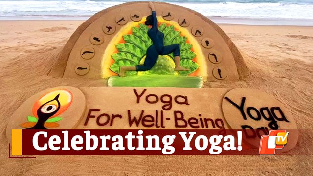 International Yoga Day: Sand Artists Sudarsan Pattnaik & Manas Sahoo Raise Awareness Through Sand Sculptures