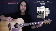 Send My Love (To Your New Lover) - Adele Guitar Tutorial Lesson Chords   Acoustic Cover