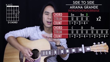 Side To Side Guitar Tutorial - Ariana Grande Guitar Lesson Easy Chords + Guitar Cover