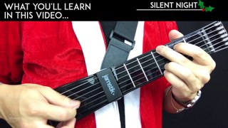 Silent Night Guitar Tutorial - Christmas Carol Guitar Lesson Easy Chords + Tab + Guitar Cover