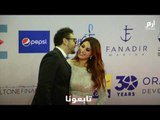 رغم الانتقادات   أحمد الفيشاوي يعيد تقبيل زوجته في افتتاح مهرجان الجونة2