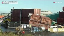 شاهد: إعصار قوي يضرب أوكلاند في نيوزيلندا ويسفر عن سقوط قتيل