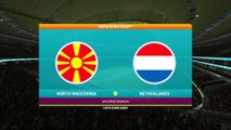 North Macedonia vs Netherlands || UEFA Euro 2020 - 21st June 2021 || PES 2021