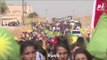 أكراد سوريا يتظاهرون في مدينة رأس العين على الحدود التركية رفضا لتهديدات أردوغان