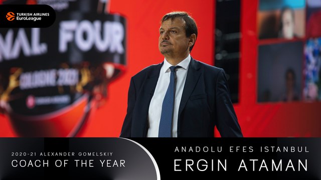 2020-21 Alexander Gomelskiy Coach of the Year: Ergin Ataman, Anadolu Efes Istanbul