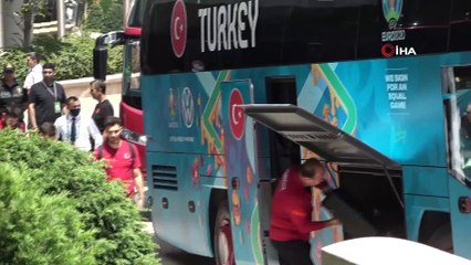 A Milli Takım, Bakü'den ayrıldı