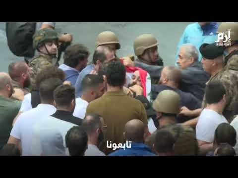 اشتباك بين الجيش اللبناني والمتظاهرين شمالي بيروت