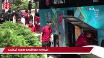 A Milli Takım, Bakü'den ayrıldı