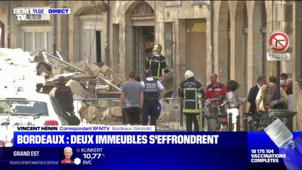 Download Video: Bordeaux: une dizaine d'immeubles ont été évacués après l'effondrement deux bâtiments dans la nuit