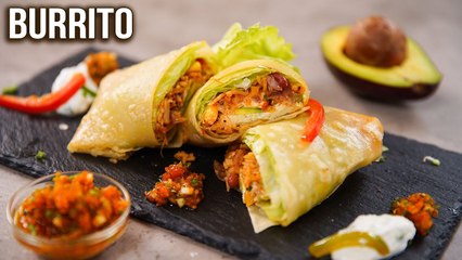 Download Video: Burrito Recipe | How to Make Burrito at Home | Mexican Burrito Wrap | Easy Veg Wrap Recipes | Ruchi