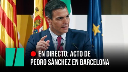 Acto de Pedro Sánchez en Barcelona