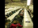 Les escalators dans les métros de Londres
