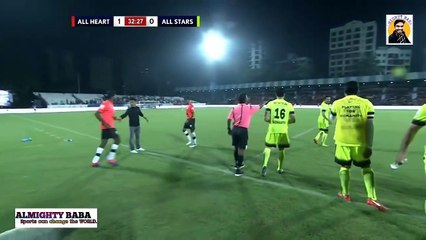 Ms Dhoni Playing Football Scored 2 Goals Vs All Stars