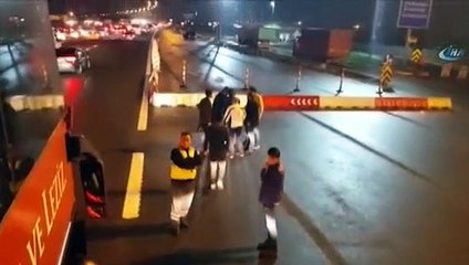 Otobüs şoföründen dayak yiyince rahatladı!