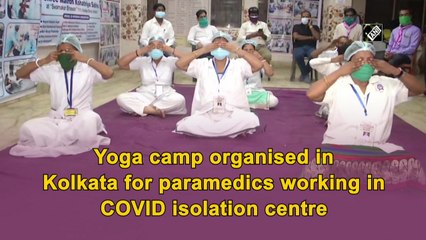 Yoga camp organised in Kolkata for paramedics working in Covid isolation centres