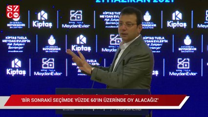 İmamoğlu: “Bir sonraki seçimde yüzde 60’ın üzerinde oy alacağız”