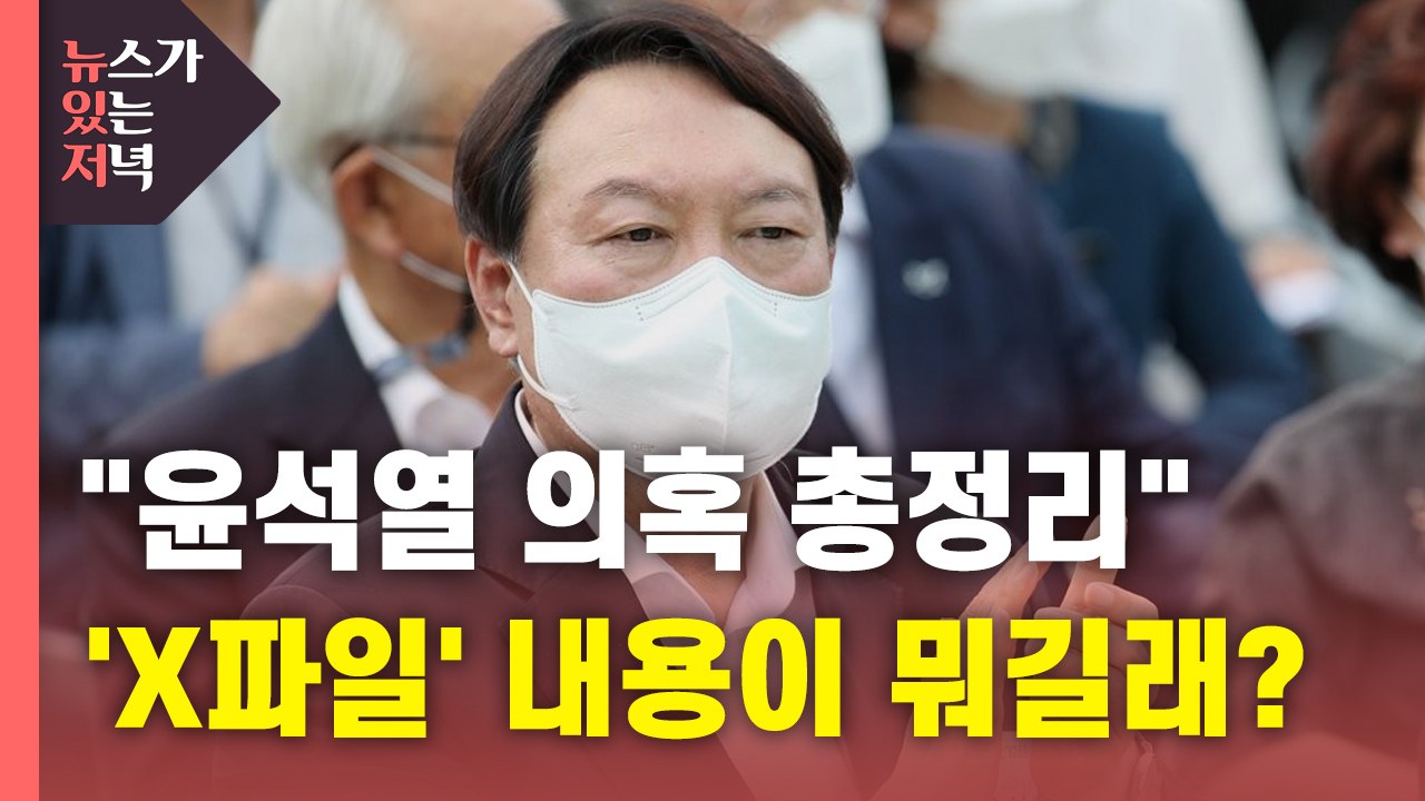 [뉴있저] "의혹 2가지 문건, 국민의힘 측 알렸지만 거부"...윤석열 'X파일' 실...