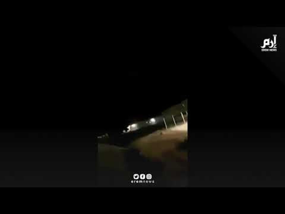 لحظة سقوط صواريخ إيرانية على قاعدة عين الأسد الأمريكية في العراق