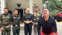 Anupam Kher Celebrates Yoga Day With Army Officers