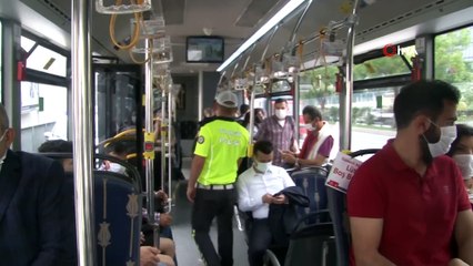 Toplu taşıma araçlarında korona virüs denetimi