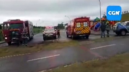 Após motorista passar mal, carro desce barranco e atinge mureta no Conjunto Riviera