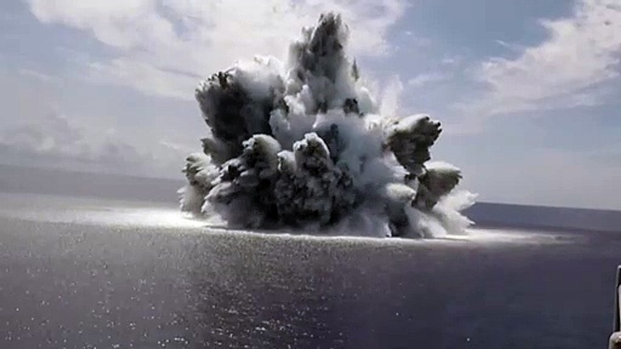 Megaexplosão submarina