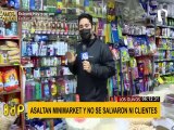 Los Olivos: delincuentes armados asaltan minimarket y se llevan celulares de clientes