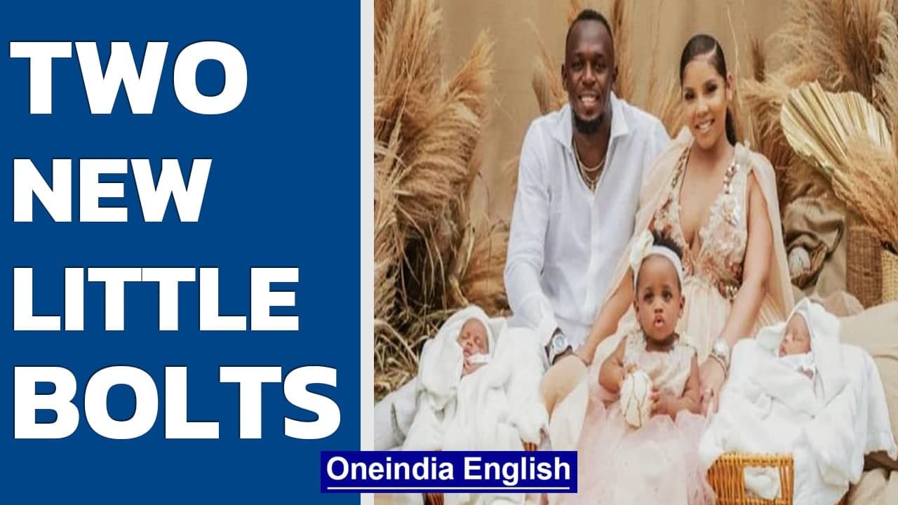 Usain Bolt & partner Kasi Bennett give birth to twin; Named Thunder & Saint Leo Bolt | Oneindia News
