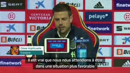 Groupe E - Azpilicueta : "Un match à élimination directe"