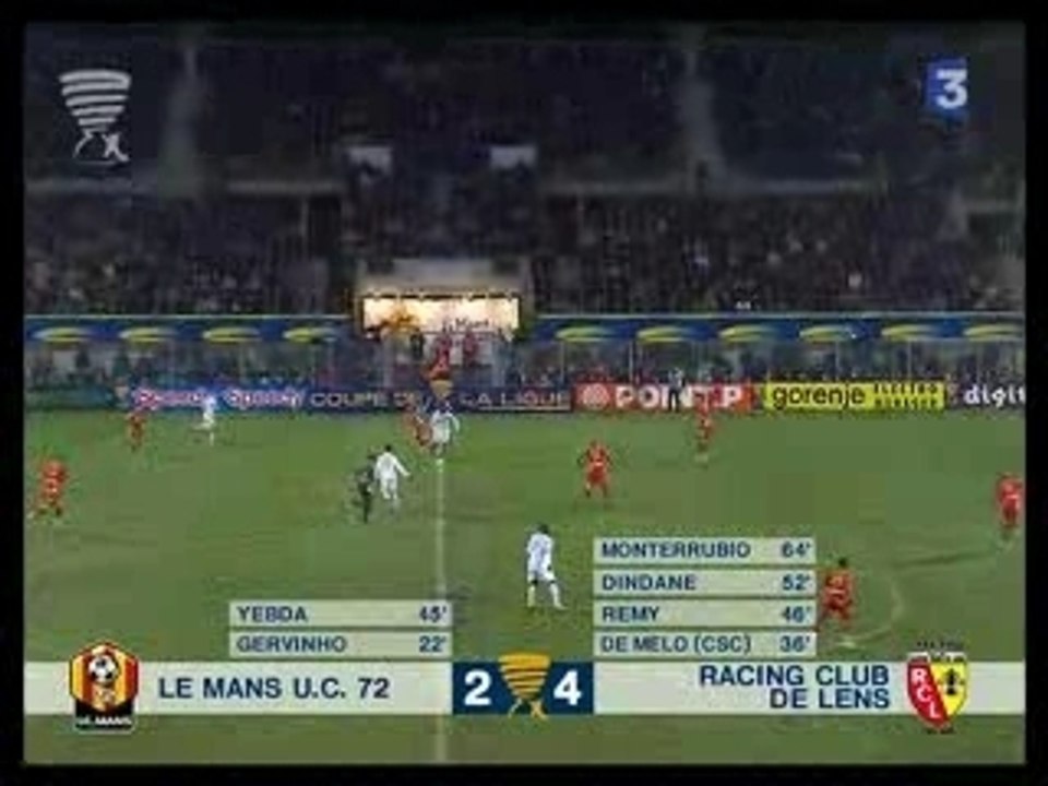 Le Mans - Lens - Monterrubio - Matsui 2-4 puis 3-4 !!!!!