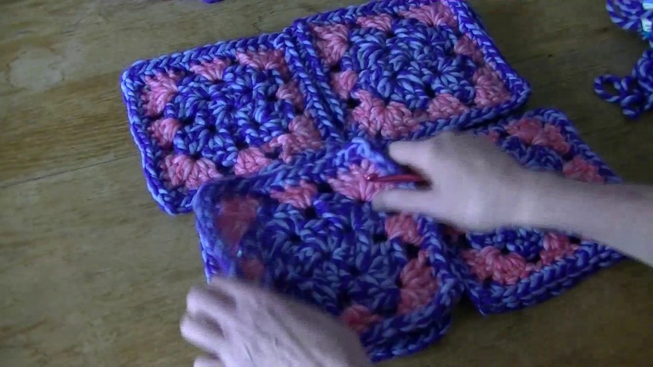 TUTO CROCHET Comment faire un coussin avec grosse laine