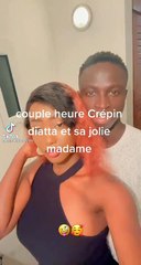 Krepin Diatta en toute complicité avec sa femme