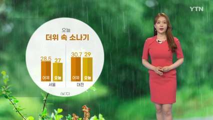 [날씨] 오늘 더위 속 소나기...벼락·돌풍·우박 내리는 곳도 있어 / YTN
