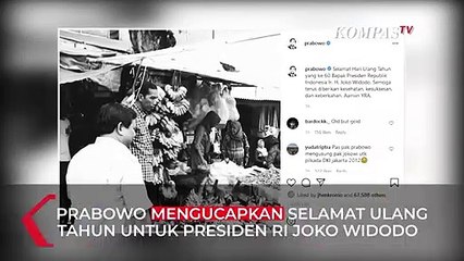 Ucapkan Selamat Ultah, Menhan Prabowo Unggah Foto Lawas Bersama Presiden Jokowi