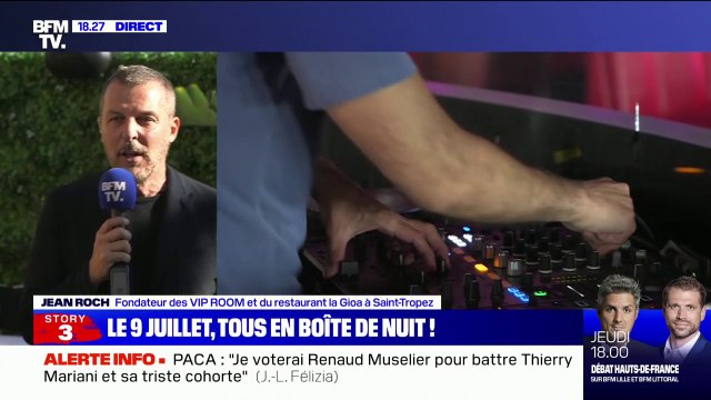 Réouverture des boîtes de nuit: Jean Roch a le sentiment que ça va être un engouement sans précédent