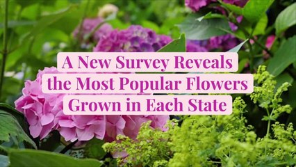 A New Survey Reveals the Most Popular Flowers Grown in Each State