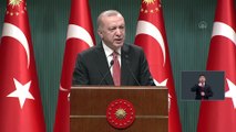 ANKARA - Cumhurbaşkanı Erdoğan: '(Kovid-19) Son bir haftada nüfusuna oranla dünyada en çok aşı yapan ülke konumundayız'