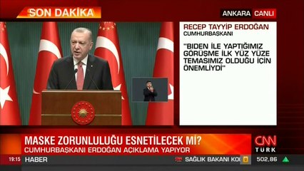 Erdoğan'dan kritik görüşmeyle ilgili açıklama: Biden ile teması sıklaştıracağız