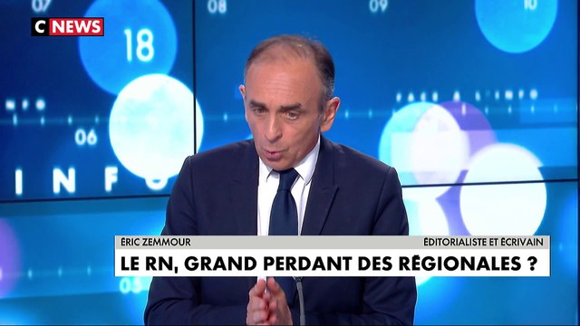 Éric Zemmour sur le faible score du Rassemblement National : «C’est un discrédit de toute la classe politique mais du Rassemblement National encore plus»