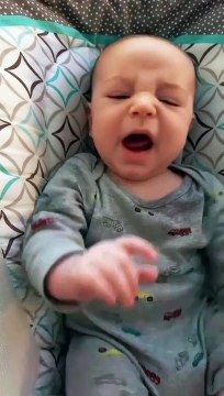 Parent Convinces Upset Baby to Smile Instead