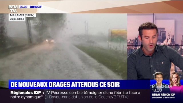 La quasi-totalité de la France placée en vigilance jaune, de nouveaux orages attendus dans la soirée