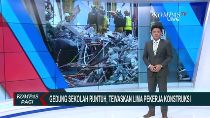 Gedung Sekolah Runtuh di Antwerp Belgia, 5 Pekerja Konstruksi Tewas