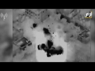 الجيش الإسرائيلي ينشر فيديو يظهر قصفا لمواقع تابعة لحماس