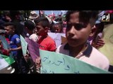 سوريون وفلسطينيون ينظمون في دمشق مسيرة تضامنية مع غـ ـزة