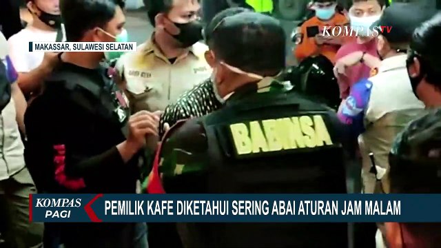 Pemilik Kafe Cekcok dengan Petugas Saat Dilakukan Razia Prokes