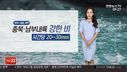[날씨] 전국 대부분 소나기…돌풍·우박 동반 요란
