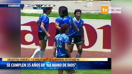 Se  cumplen 35 años de la mano de dios