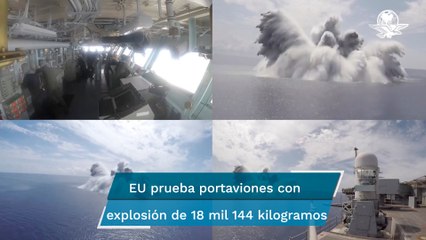 EU prueba resistencia de buque de guerra con megaexplosiones