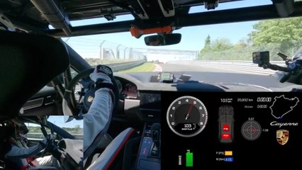 On-board clip - the new performance model of the Cayenne series at the Nürburgring