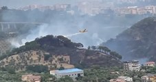 Catanzaro - Incendio nel Parco della Biodiversità (28.06.21)